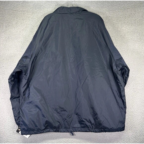 NWT Dickies  Snap Front Jacket Mens S Black Nylon Weather Resistant Windbreaker - Picture 2 of 3